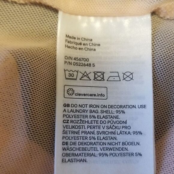 H and M Mesh Oversized T, Pale Peach,  sz.M,NWOT - Picture 7 of 7